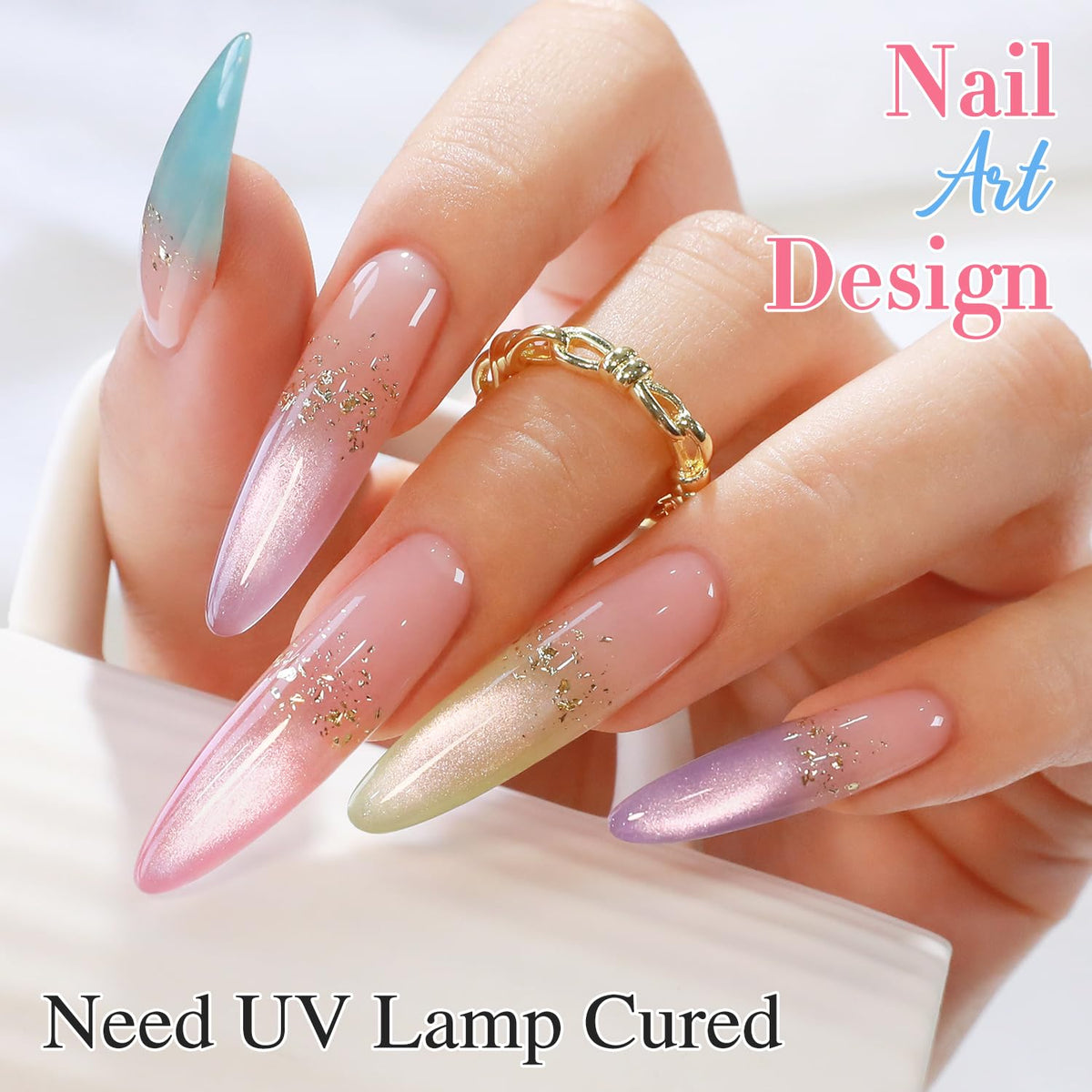 Double Rhythm finished nail with topcoat showing high-shine protection benefit