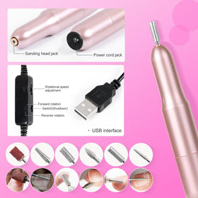 DouborQ tools used during application demonstrating controlled nail sculpting