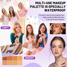 DOUNIU open palette displaying eight shades for custom color matching benefit