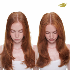 Dove Advanced dry shampoo spray action demonstrating quick oil absorption benefit