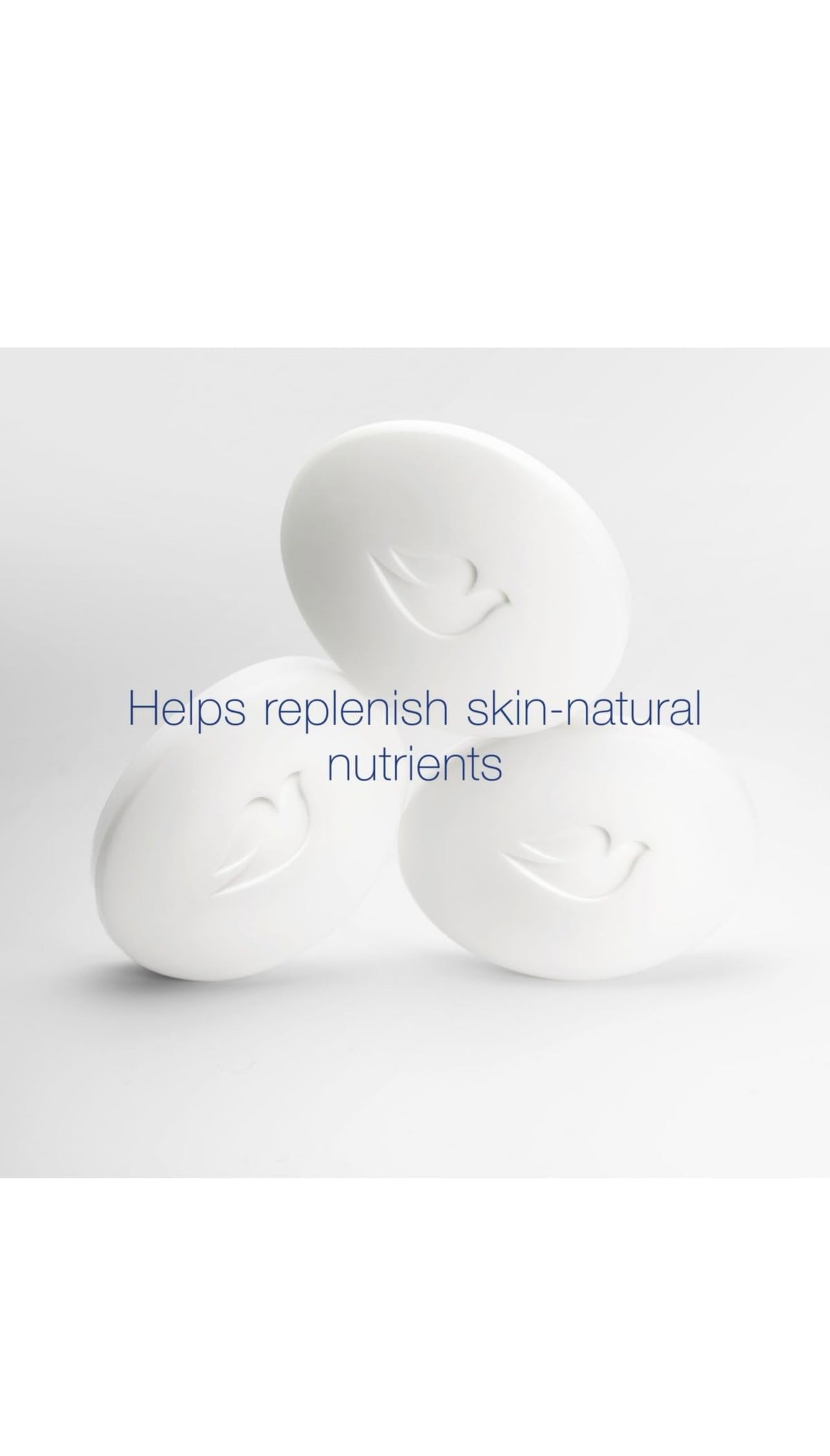 Dove bar packaging label detail highlighting dermatologist recommended benefit