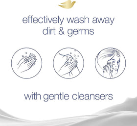 Bathroom scene using Dove bar to show gentle cleansing in daily routine
