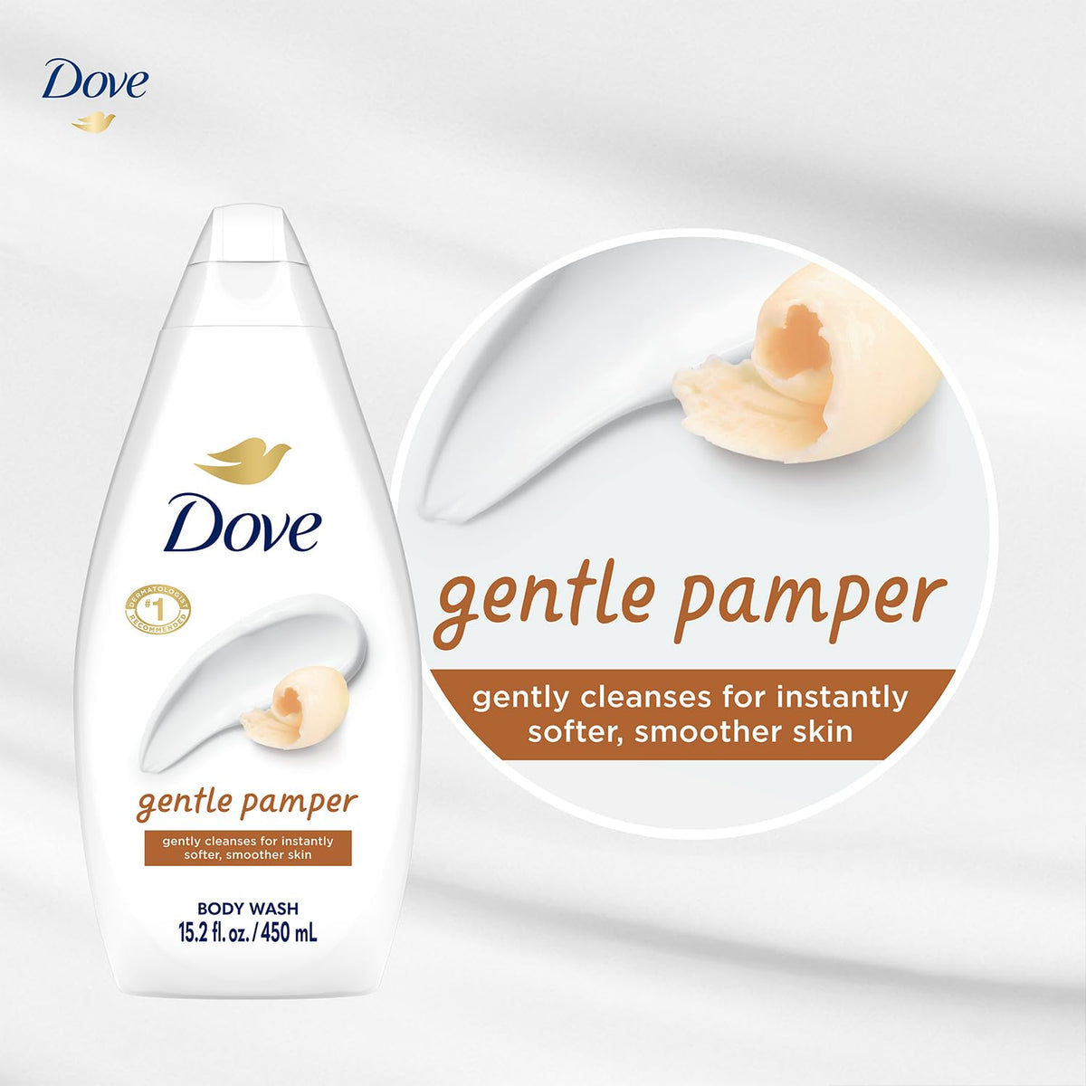 Dove in bathroom lifestyle scene creating a soothing shower atmosphere