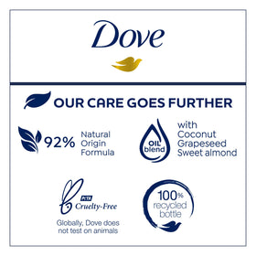 Dove on a bathroom shelf lifestyle shot suggesting a calming routine