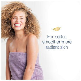 Dove Beauty Bar on bathroom shelf conveying daily skin comfort