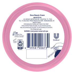 Dove cream texture close-up displaying smooth, lightweight formula for quick absorption