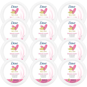 Dove jar front packaging showing label and size for easy identification and storage