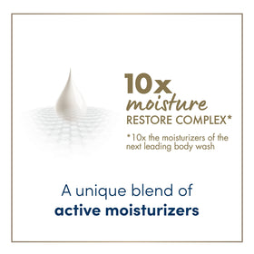 Dove bottle highlighting recycled plastic badge for eco-friendly benefit