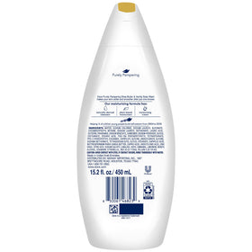 Close-up of shea butter texture highlighting Dove moisturizing effect