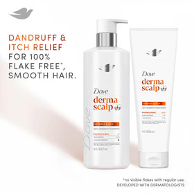Dove DermaCare conditioner close-up showing smoothing cream