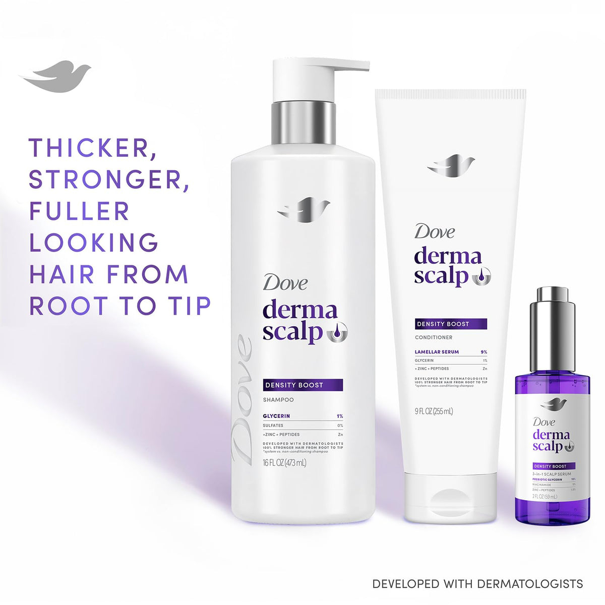 Dove conditioner texture pouring to show lightweight hydration benefit