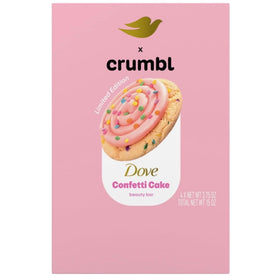 Dove Confetti bar in hand indicating size and easy grip for everyday use