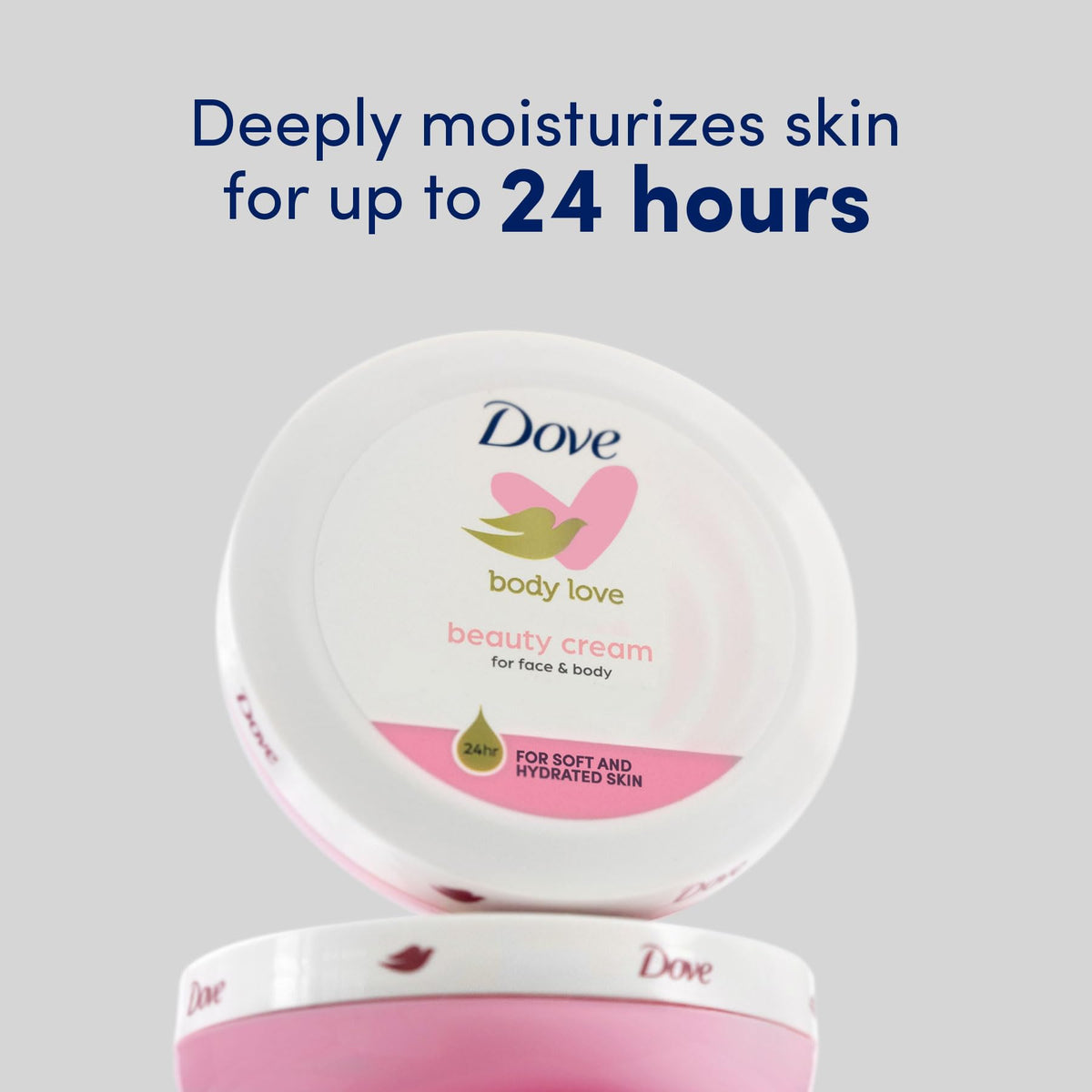 Dove label close-up highlighting nourishing ingredients and transparency