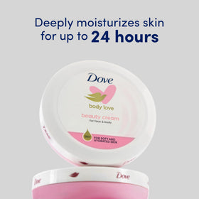 Dove label close-up highlighting nourishing ingredients and transparency