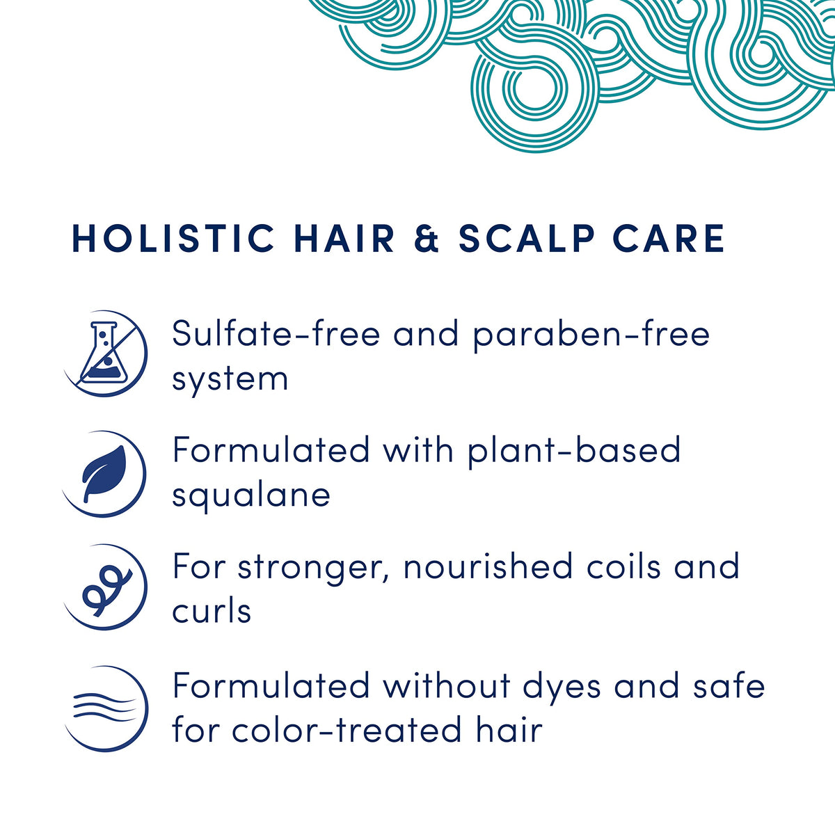 Dove CROWN applied to curly hair in shower for easy detangling