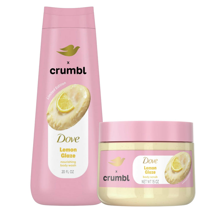 Dove lemon glaze front packaging showing limited-edition duo and scent