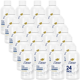 Dove travel-size front packaging showing brand and compact benefits
