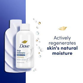 Dove creamy lather texture illustrating moisturizing foam benefit