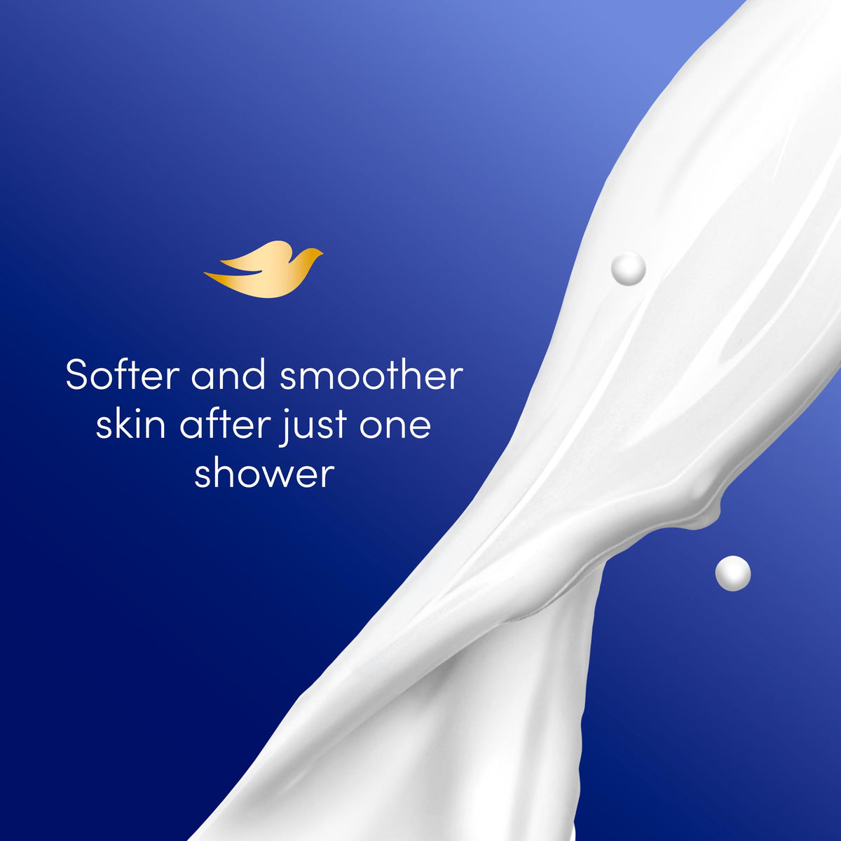 Dove deep nourishing bathroom lifestyle scene showing product in shower for everyday hydration
