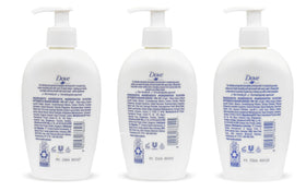 Dove Deeply Nourishing closeup label highlighting gentle care benefit
