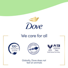 Dove foam texture on hand highlighting creamy lather and gentle feel