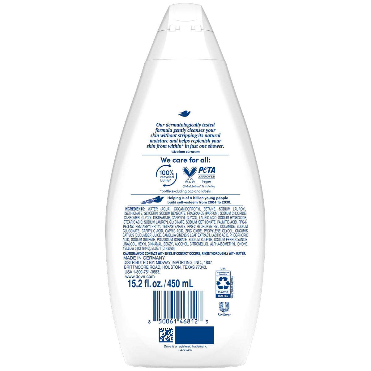 Dove texture close-up of creamy lather demonstrating moisturizing feel