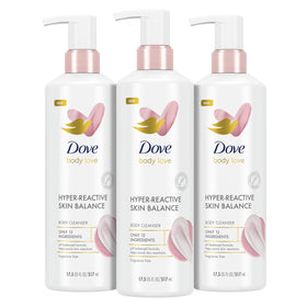 Dove front packaging showing product name and fragrance free benefit