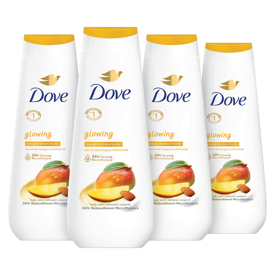 Dove bottle front packaging showing label and size for easy identification