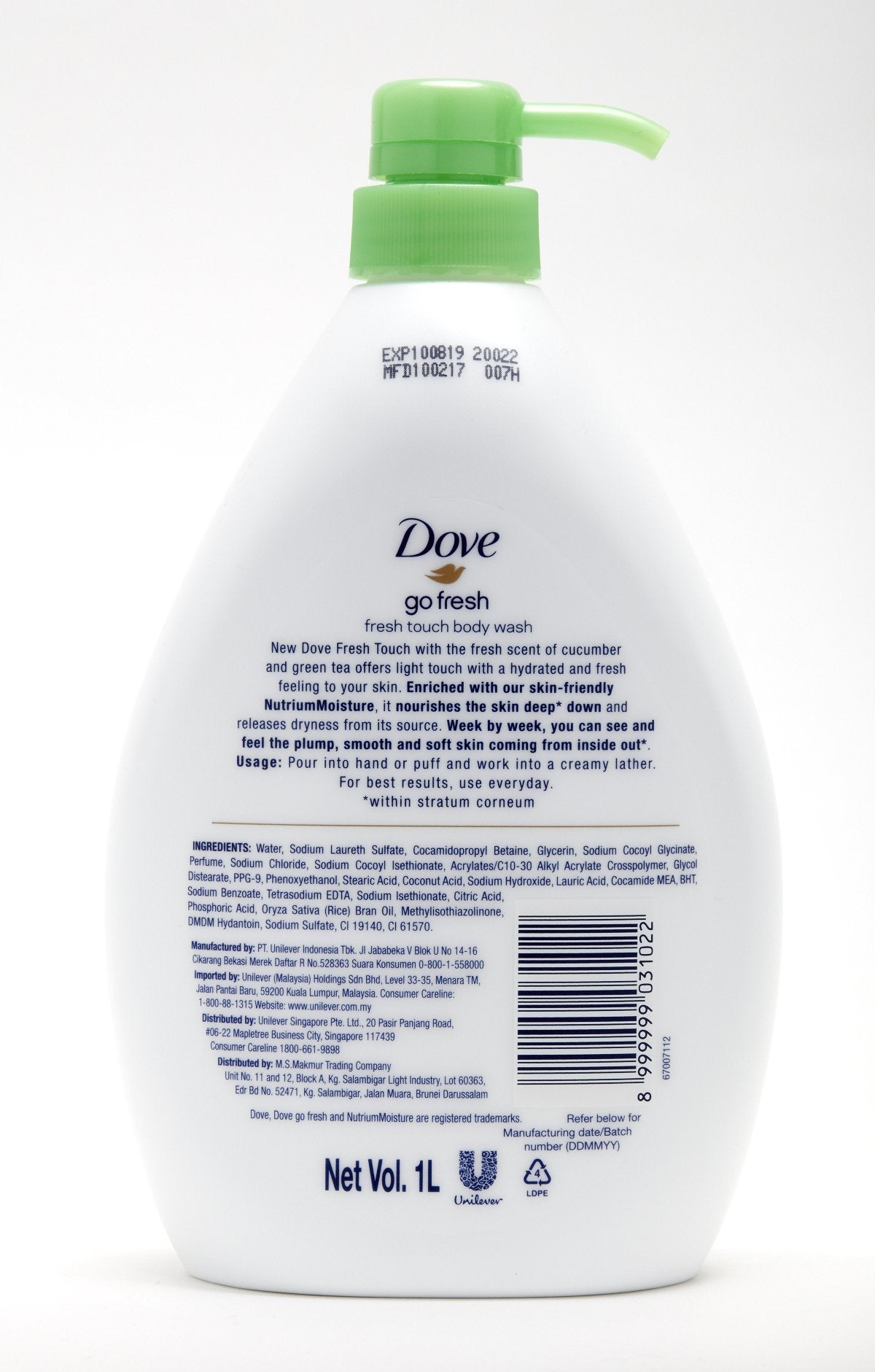 Dove Go Fresh creamy lather close-up highlighting moisturized skin