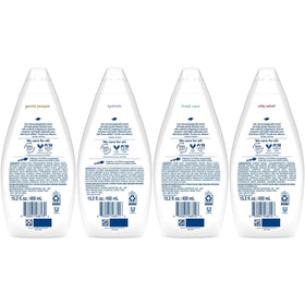 Dove Hydrate bottle close-up highlighting creamy texture and moisture