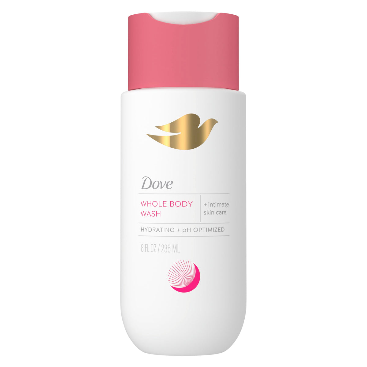 Dove intimate wash front packaging showing product and benefit of gentle cleansing