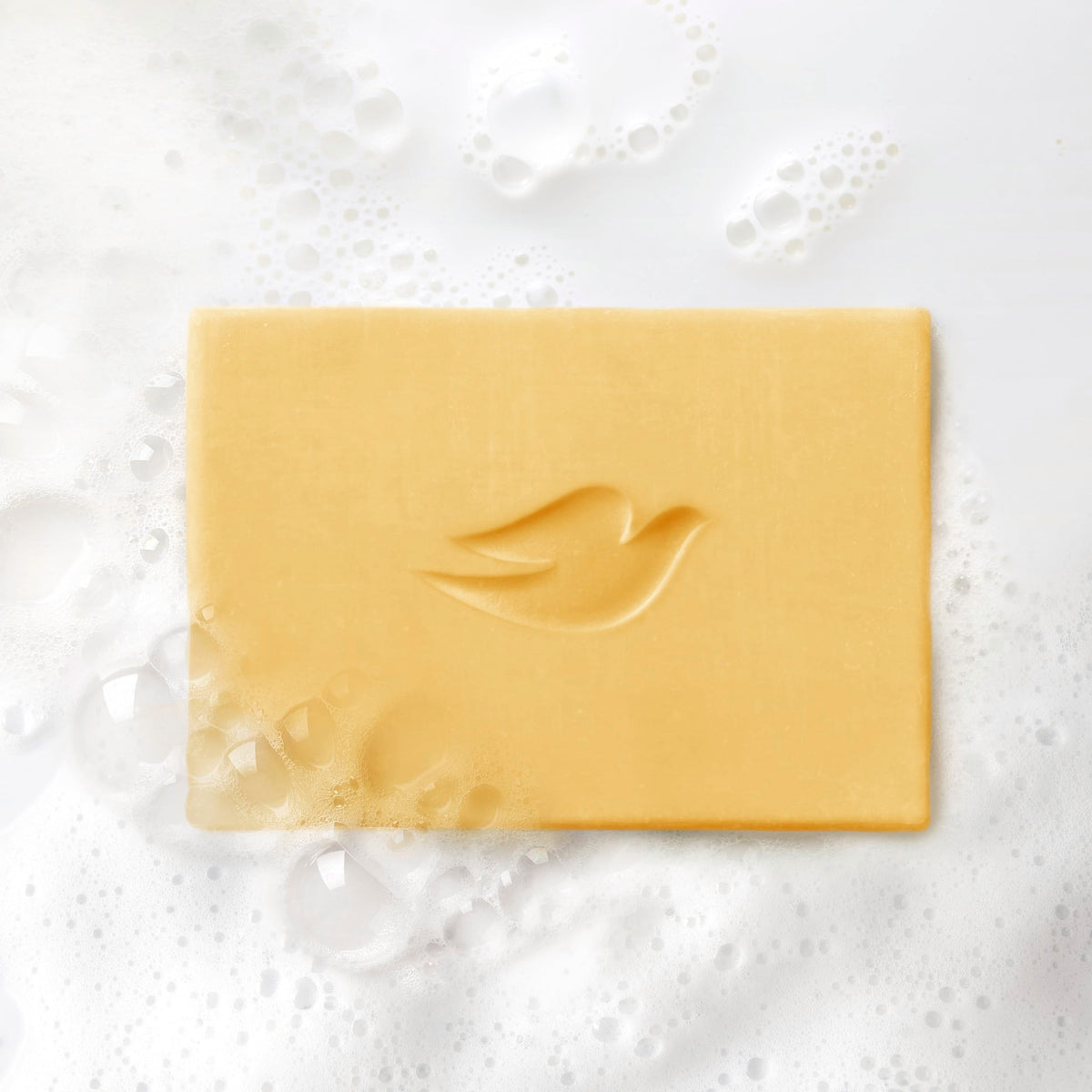 Dove ingredient label closeup showing no sulfates or parabens for safer cleansing