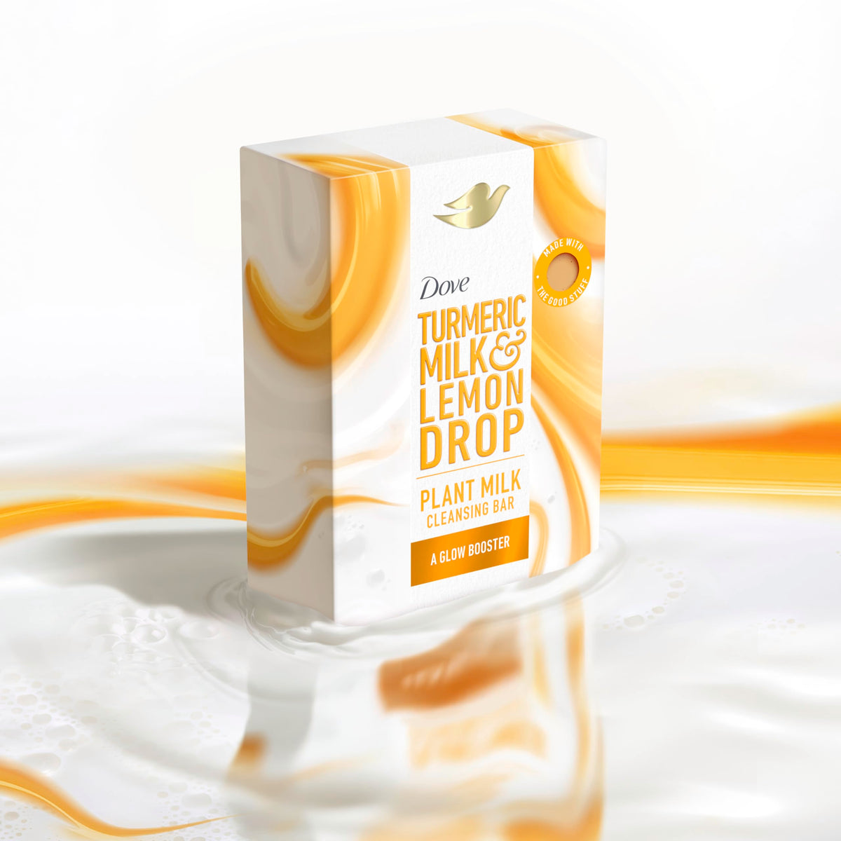 Dove bars on bathroom shelf suggesting a nourishing, fragrance‑filled routine