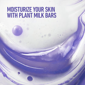 Dove ingredient label close-up highlighting plant-based macadamia milk benefits