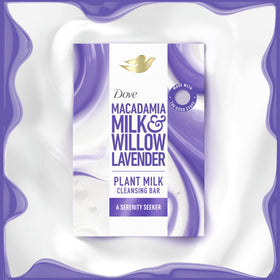 Dove macadamia nuts and lavender sprigs arranged to show natural scent sources