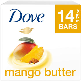 Dove mango butter lather and in-use with creamy foam that hydrates skin