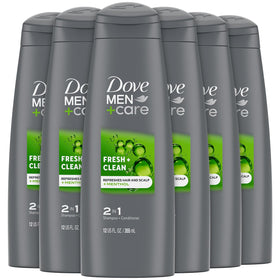 Dove Men+Care front packaging showing product and fresh scent benefits