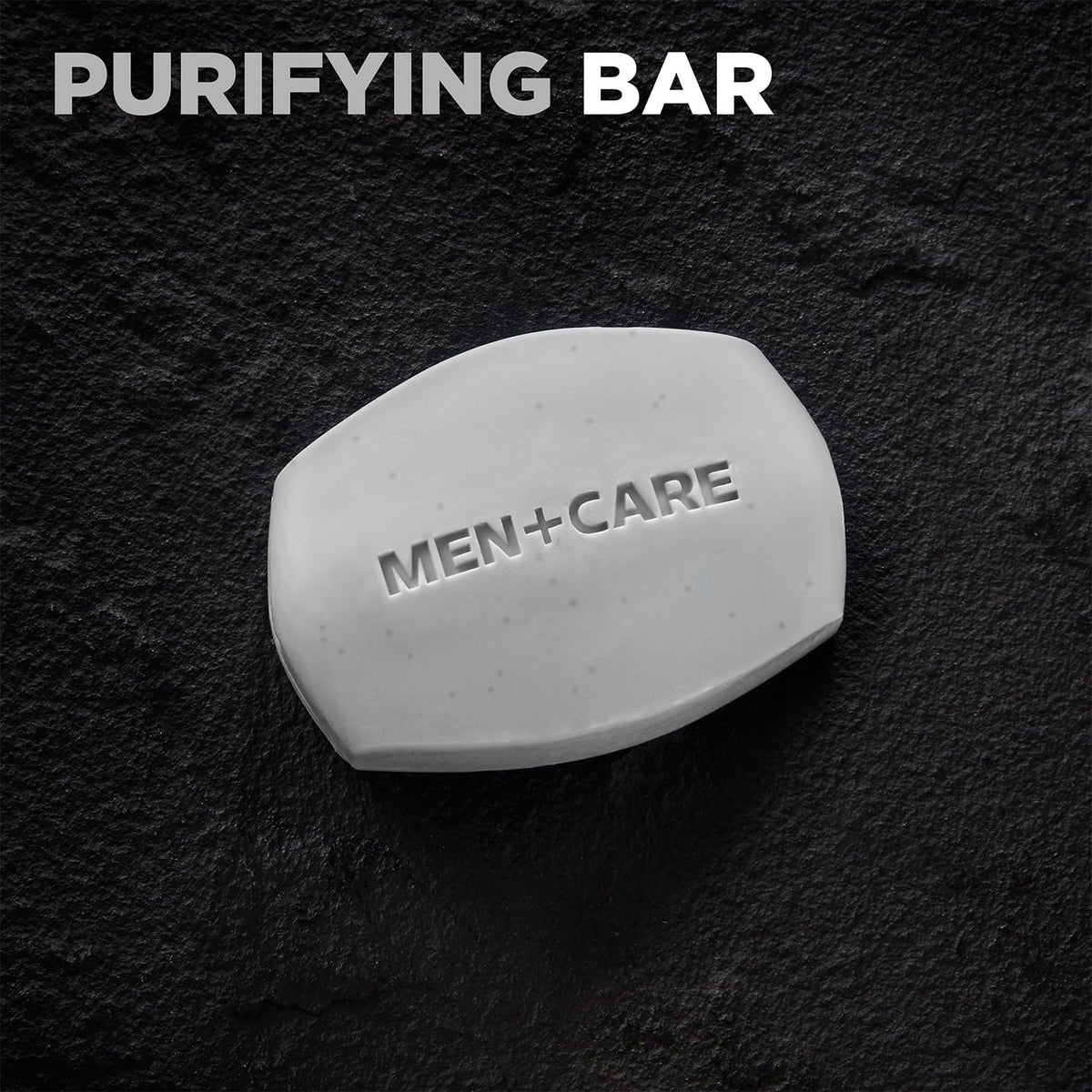 Dove Men+Care bar lathered in hand demonstrating creamy moisturizing foam