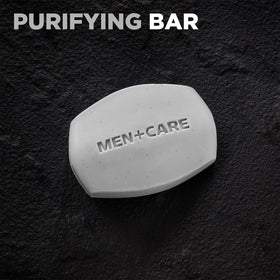 Dove Men+Care bar lathered in hand demonstrating creamy moisturizing foam