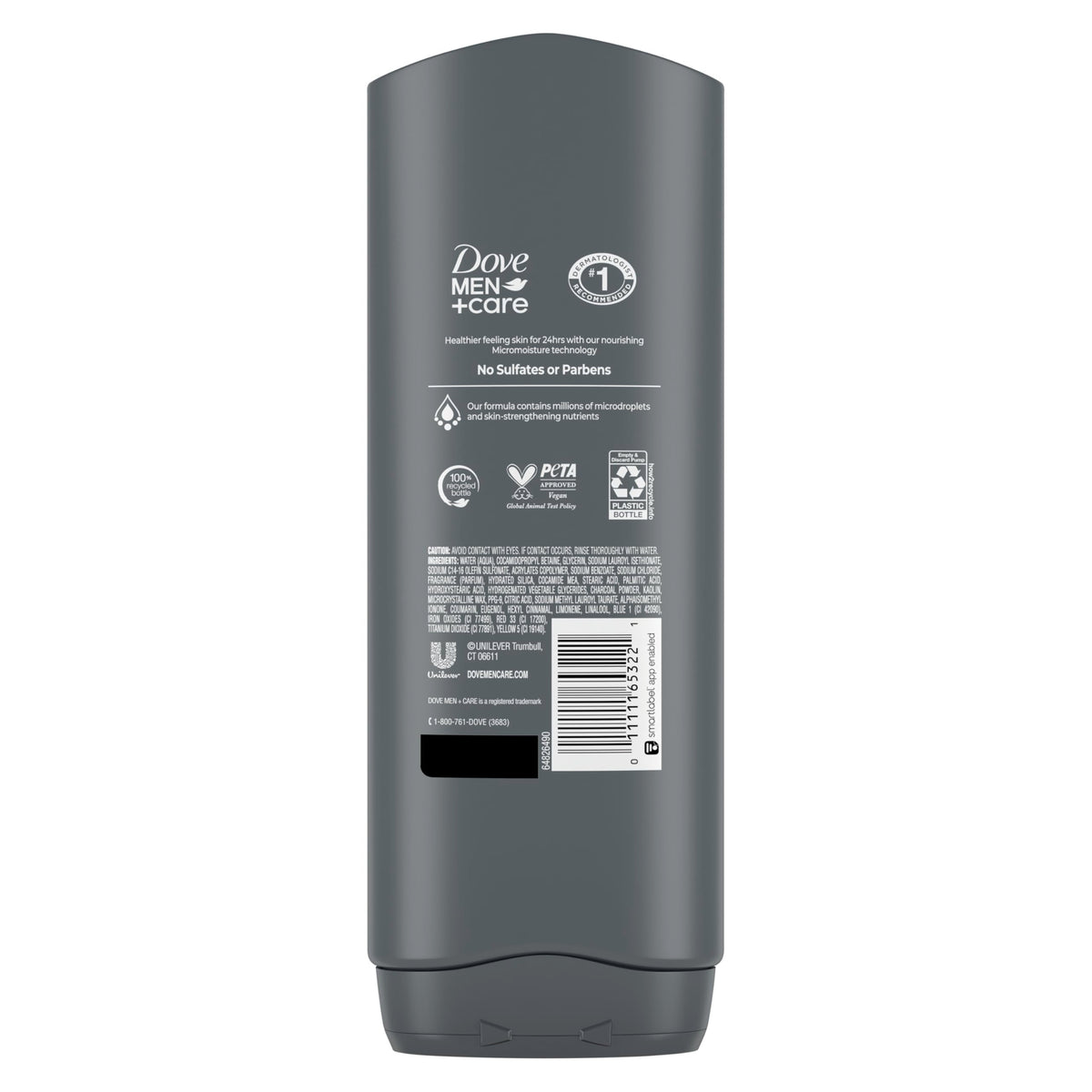 Dove Men+Care pump and gel texture highlighting rich lather