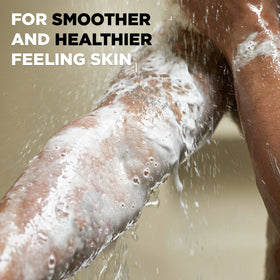 Dove Men+Care in-shower lifestyle use showing refreshed skin