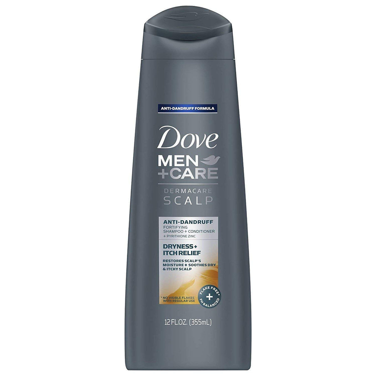 Dove Men+Care back label closeup showing ingredients and usage directions for clarity