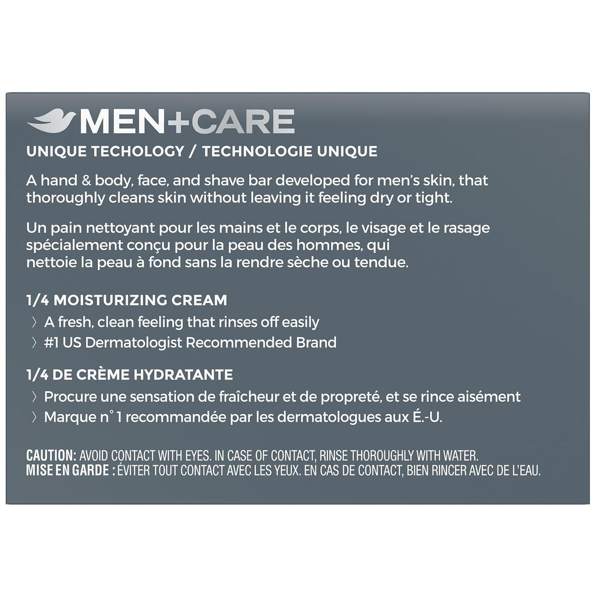 Dove Men+Care close-up lather on bar demonstrating hydrating creamy foam