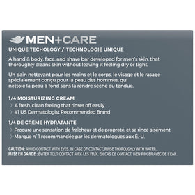 Dove Men+Care close-up lather on bar demonstrating hydrating creamy foam
