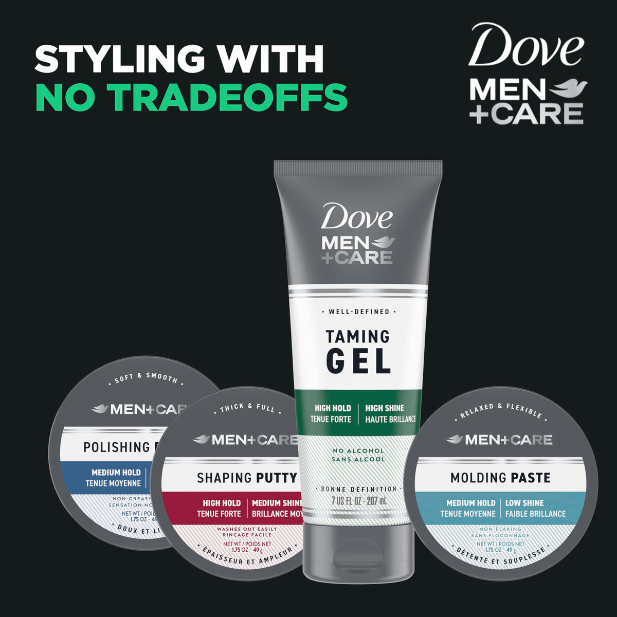 DOVE MEN + CARE in gym bag and travel setup showing convenience benefit