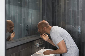 DOVE MEN + CARE skin after wash showing hydrated, refreshed look