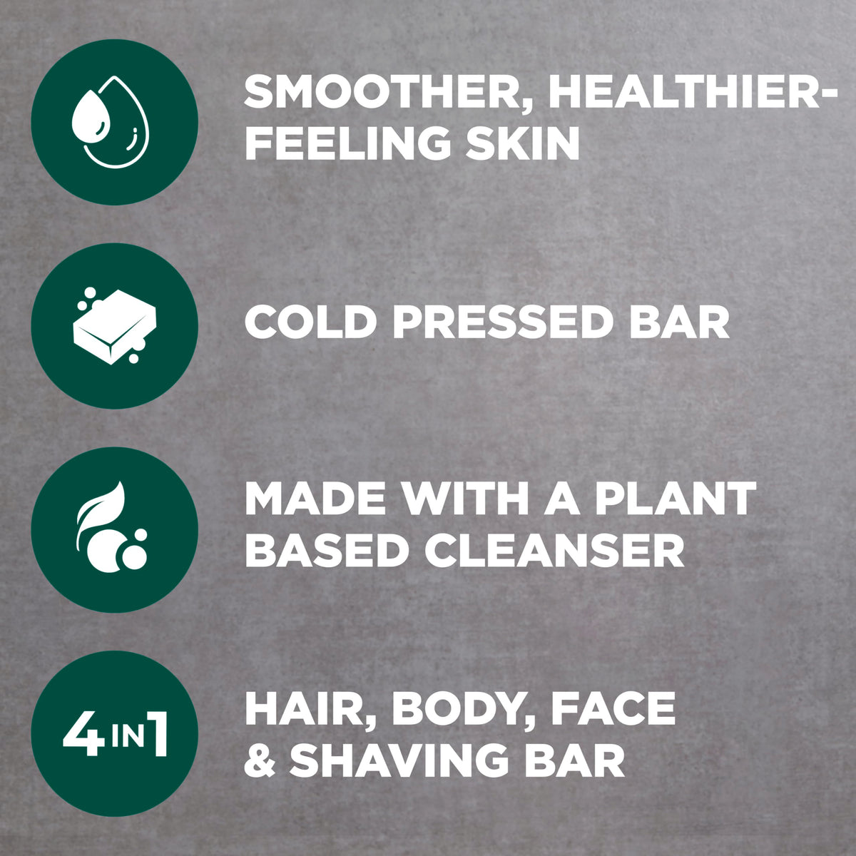 DOVE MEN + CARE label close-up showing ingredients and cruelty-free benefit