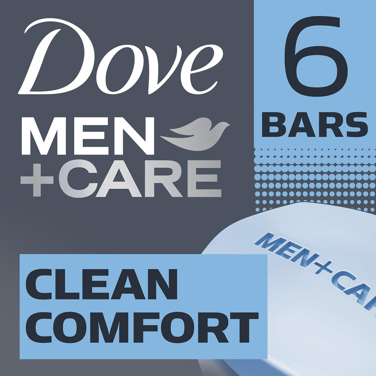 Dove Men+Care bars placed by sink in bathroom for daily grooming convenience benefit