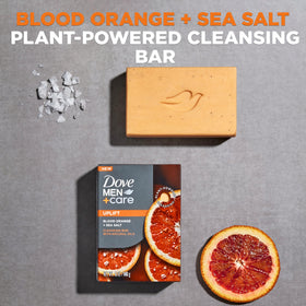 Dove Men+Care bar on shower shelf in lifestyle scene implying refreshed skin