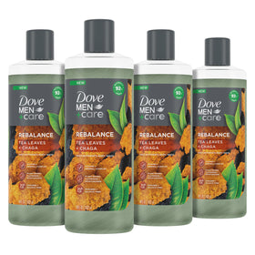 Dove Men+Care front packaging showing bottle and brand benefits